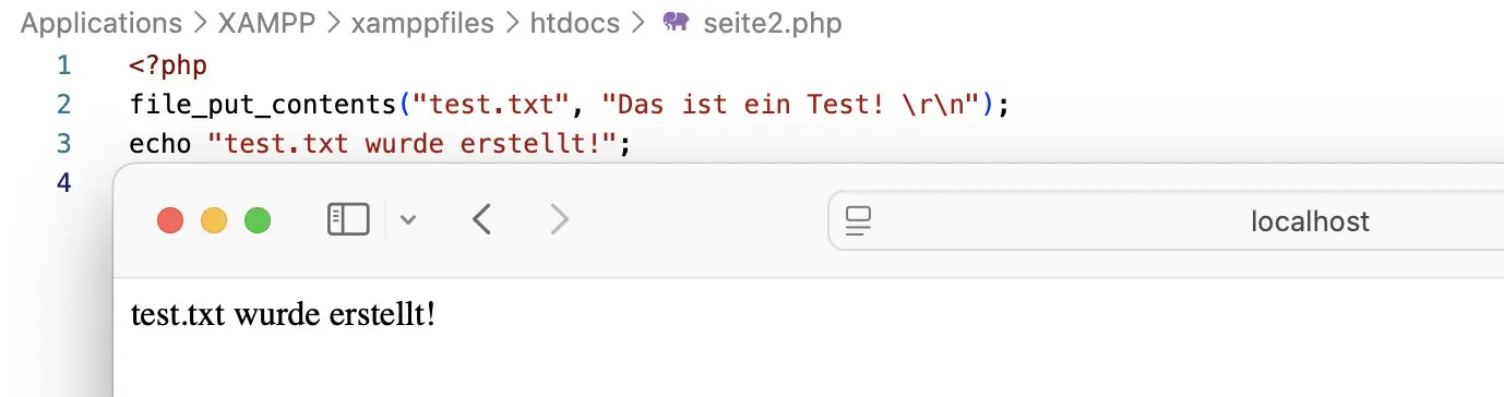 Dateioperationen: Dateien schreiben Bild: Dateioperationen: Dateien schreiben