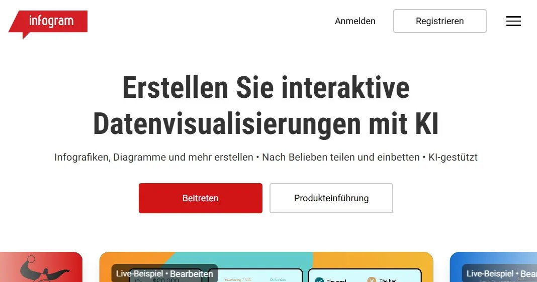 Bild: Website von Infogram