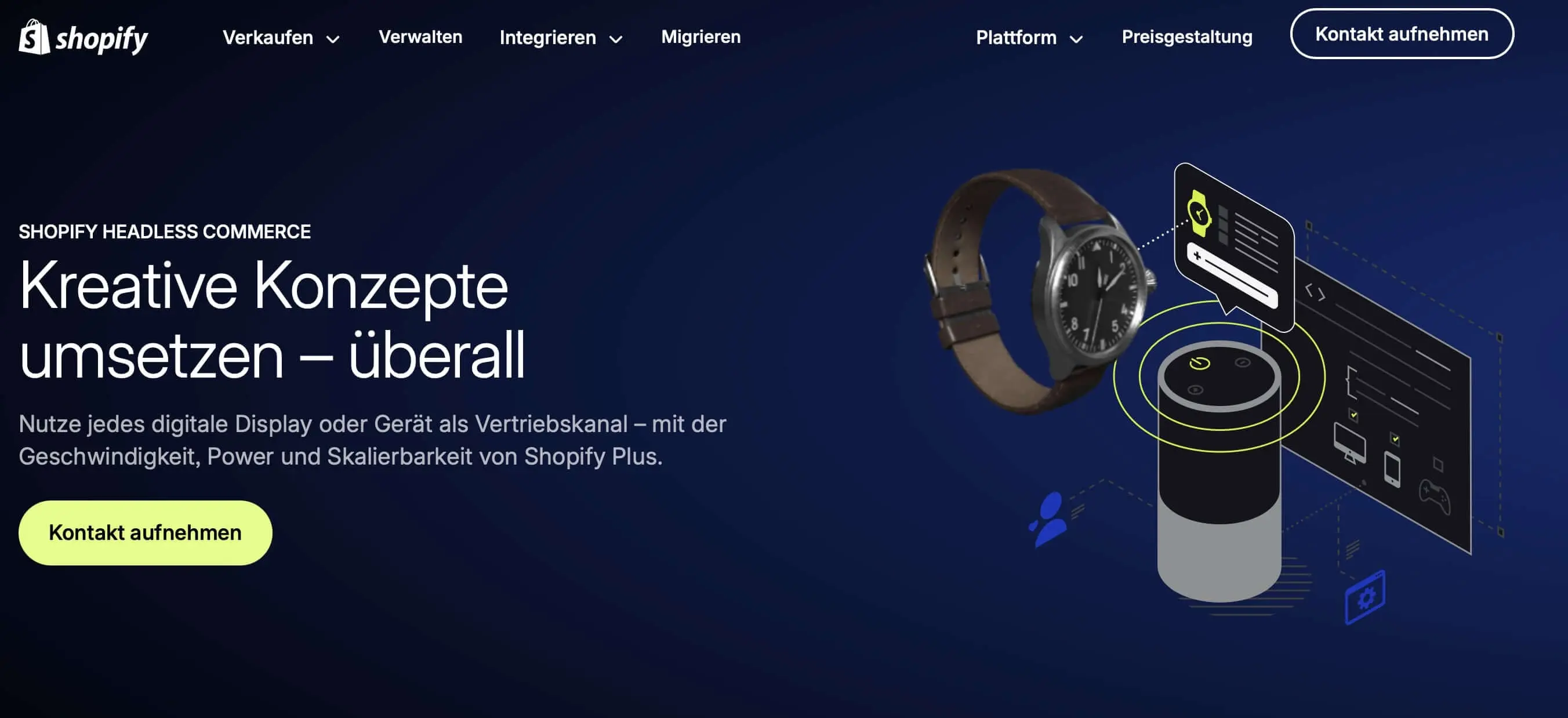 Screenshot der Shopify-Website Bild: Screenshot der Shopify-Website
