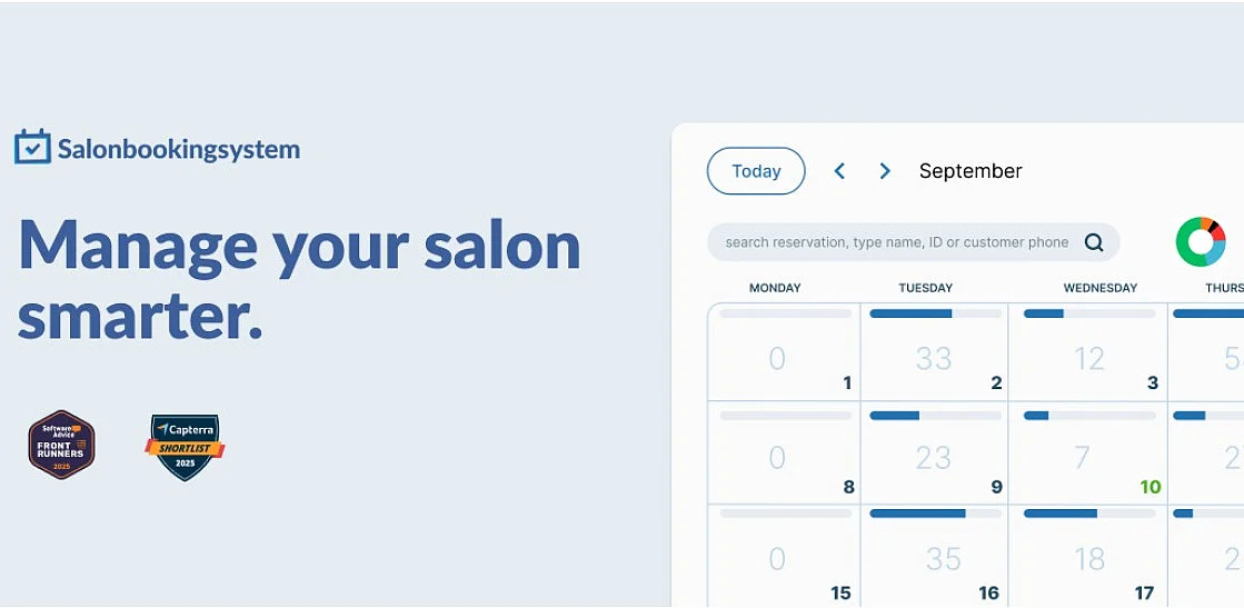 Bild: Screenshot von Salon Booking System