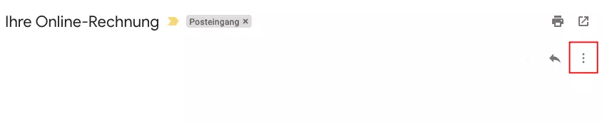 Kontextmenü in einer E-Mail öffnen