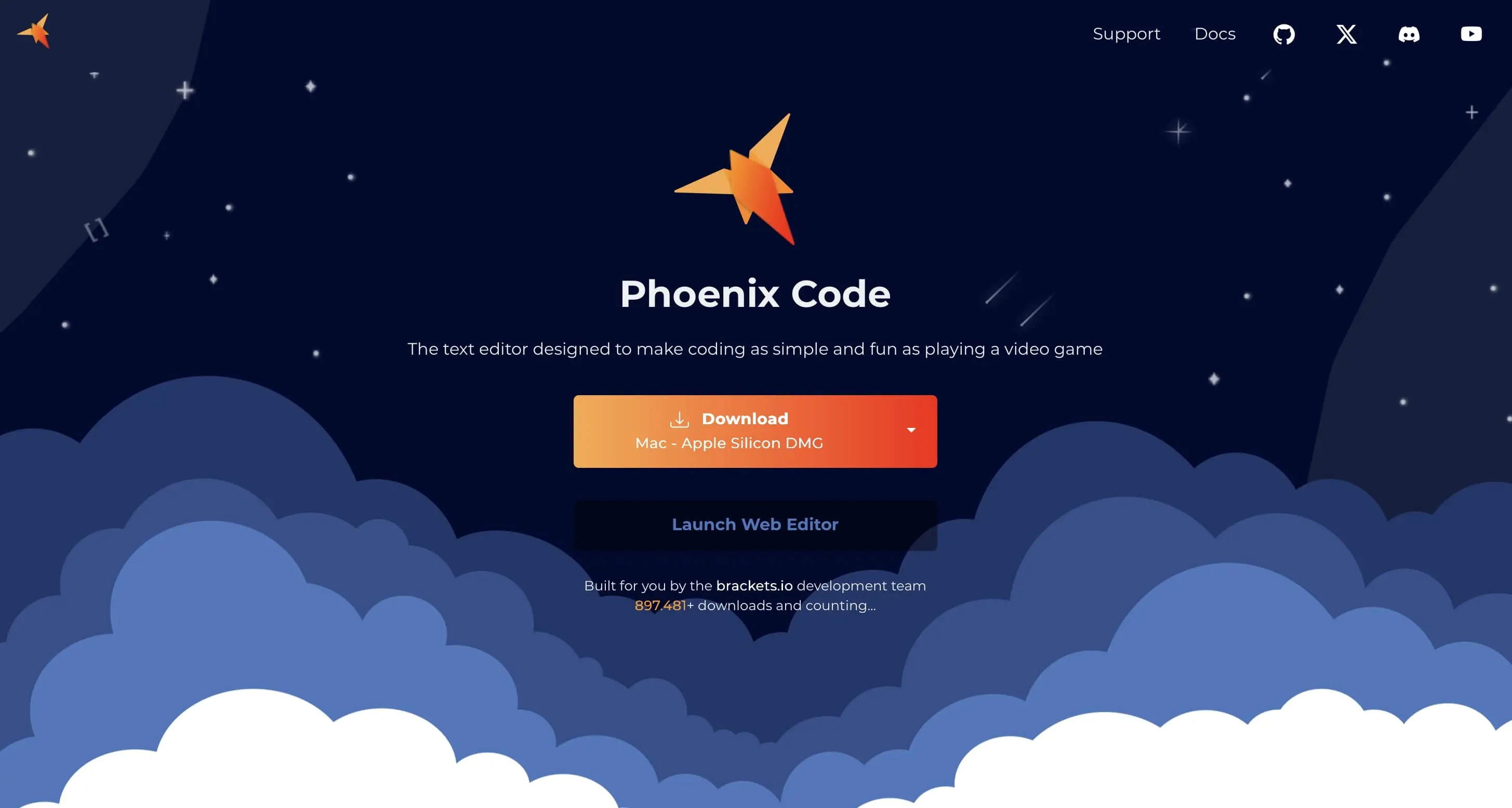 Screenshot der Phoenix-Code Homepage Bild: Screenshot der Phoenix-Code Homepage