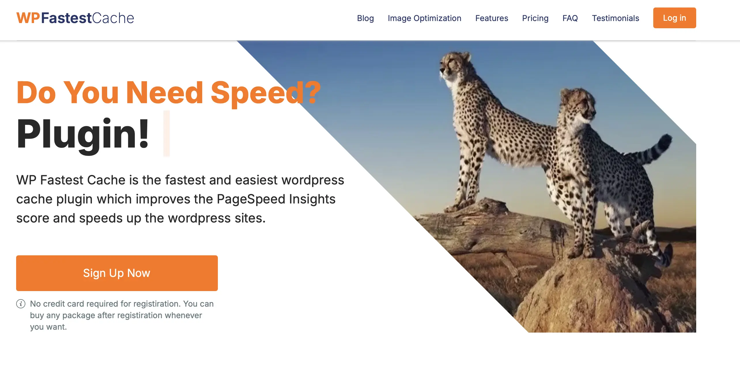 Bild: Screenshot der Website von WP Fastest Cache