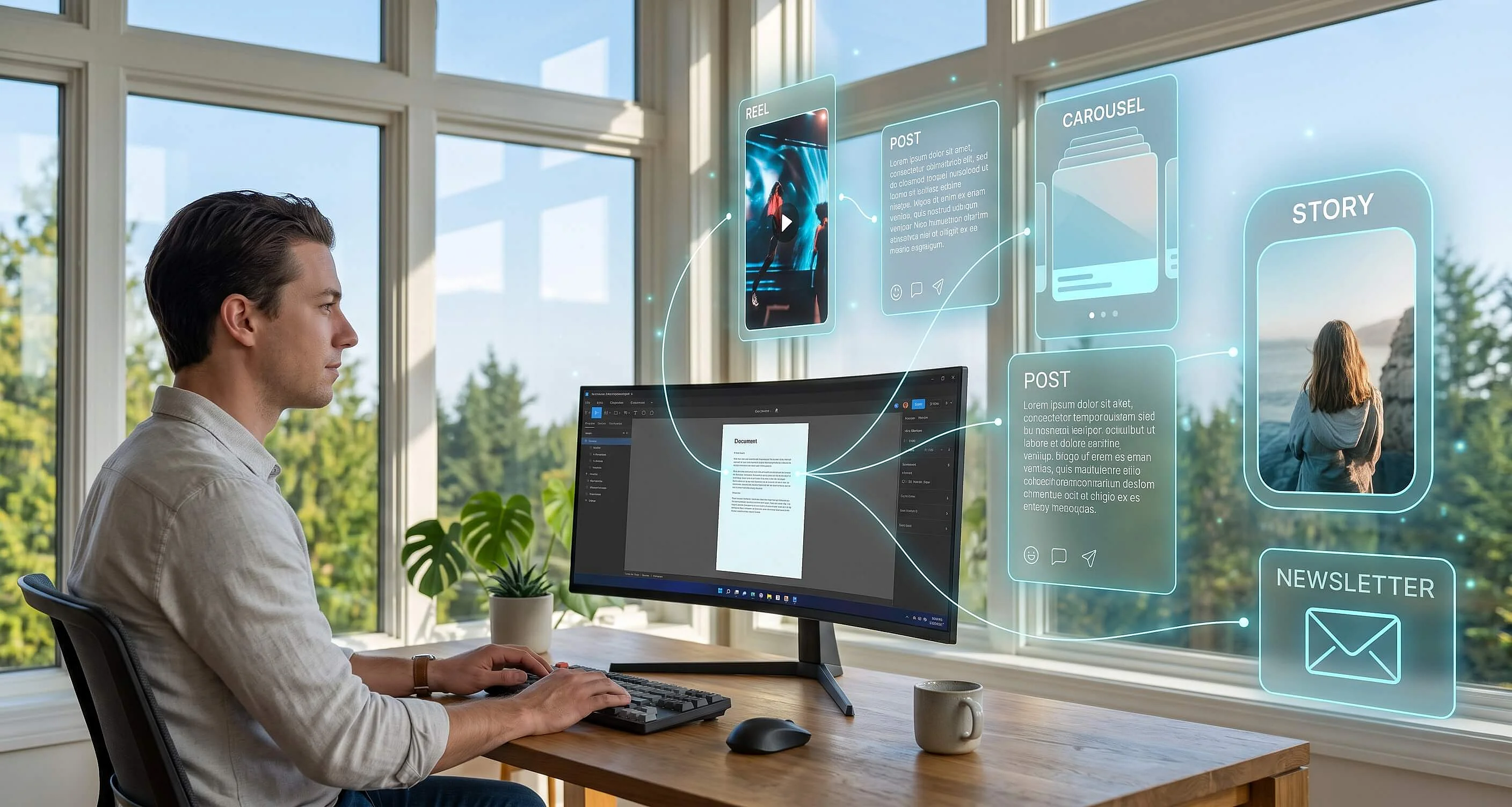 Bild: Der KI-Multi-Channel-Workflow: So bespielen Sie 5 Kanäle in der Zeit von einem