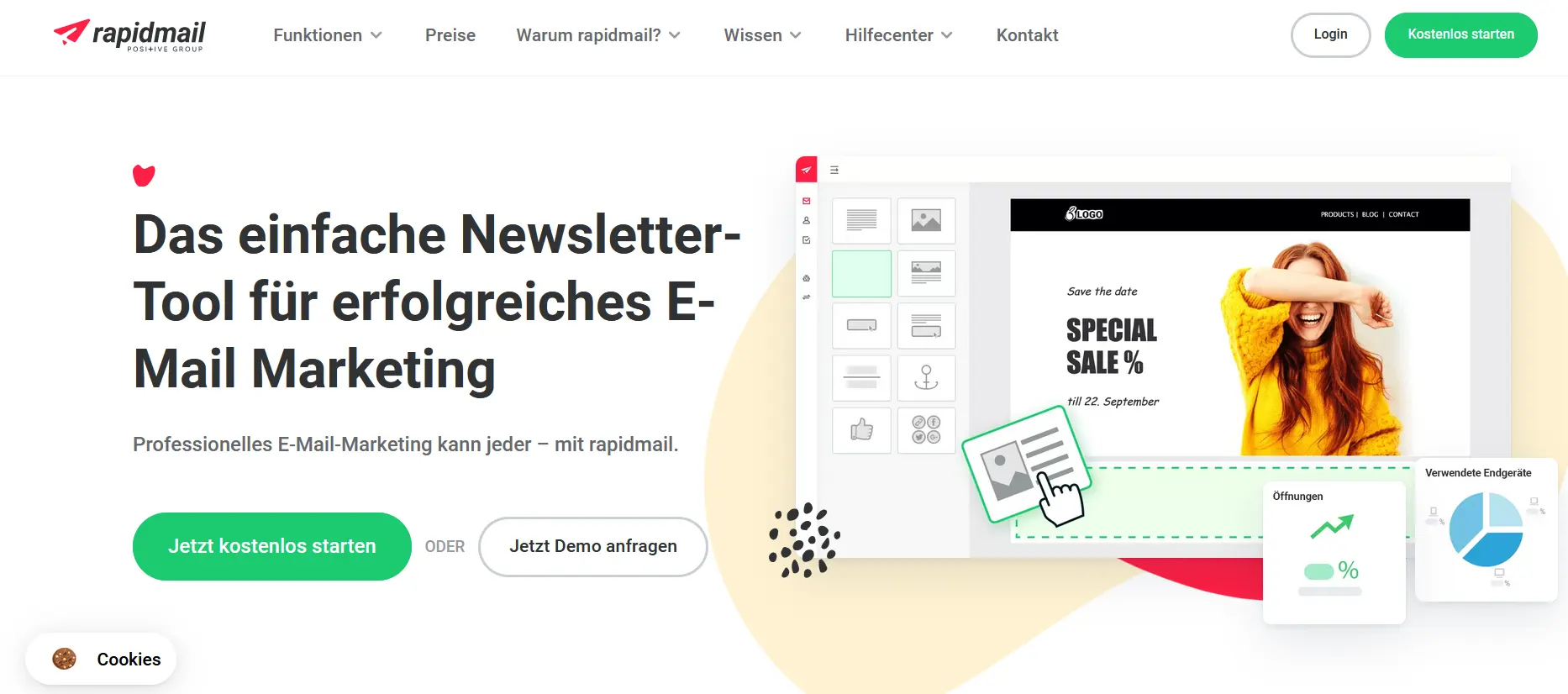 Bild: Rapidmail-Homepage