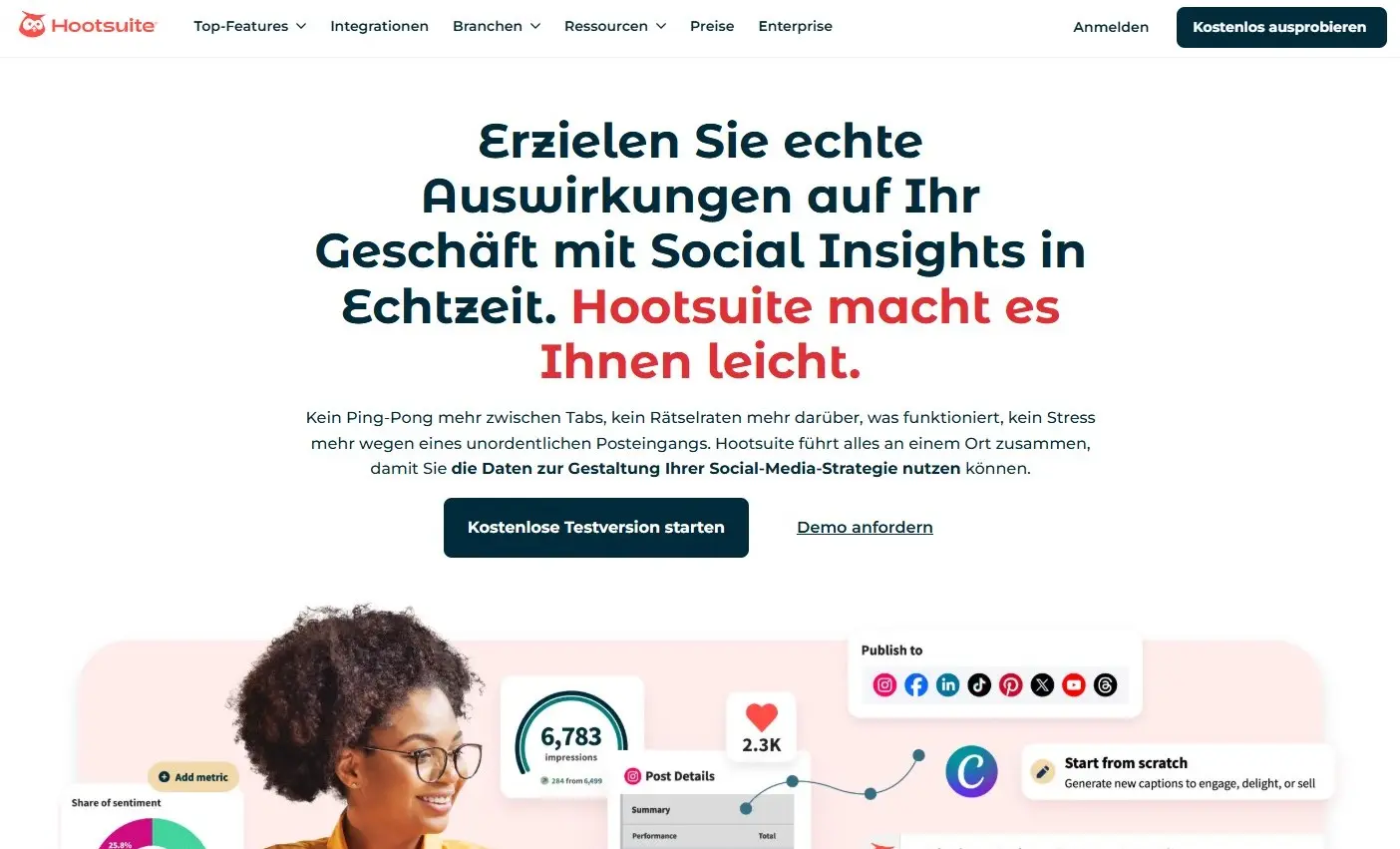 Bild: Hootsuite Website