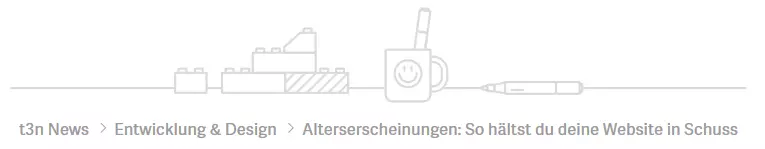 Screenshot der Breadcrumb-Navigation von t3n Screenshot der Breadcrumb-Navigation von t3n