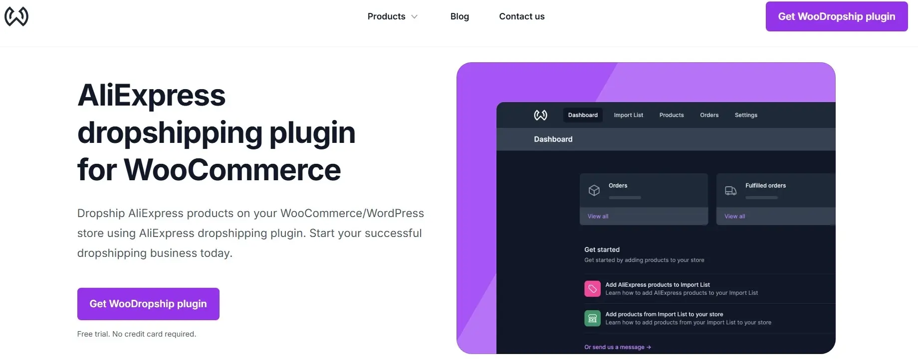 Bild: Website zum Plugin WooDropship
