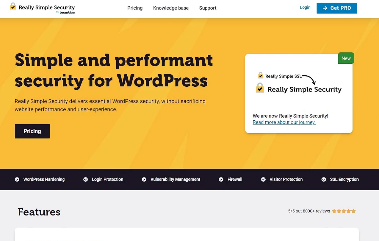 Website von Really Simple Security Bild: Website von Really Simple Security