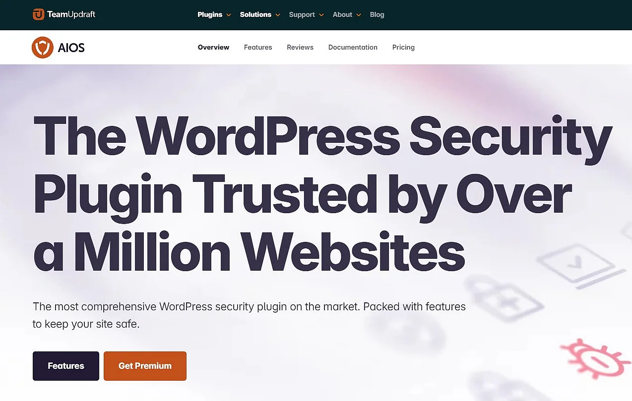Website des Plugins „All In One Security“ Bild: Website des Plugins „All In One Security“