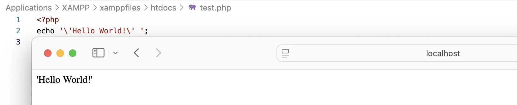 Der Backslash als Maskierungszeichen Bild: Der Backslash als Maskierungszeichen