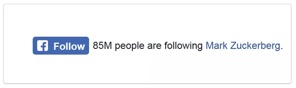 Bild: Das Follow-Plug-in von Facebook