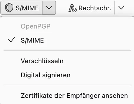 Verschlüsselung in Thunderbird aktivieren Bild: Verschlüsselung in Thunderbird aktivieren