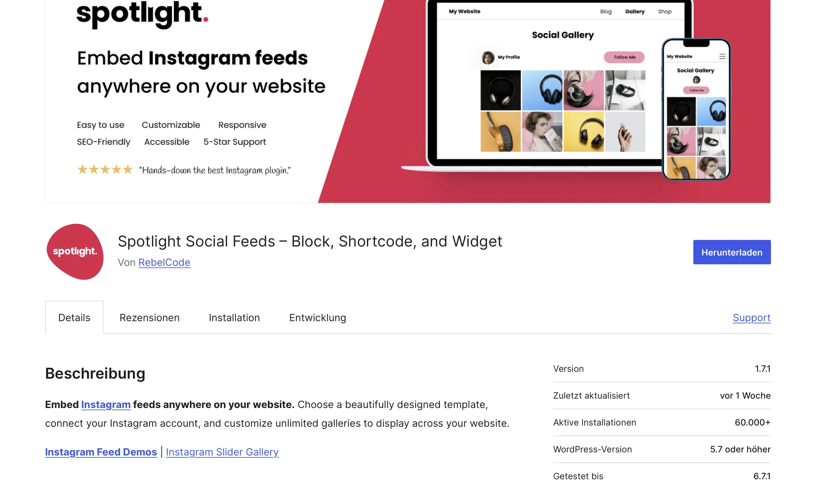 Spotlight im WordPress-Plugin-Store Bild: Spotlight im WordPress-Plugin-Store
