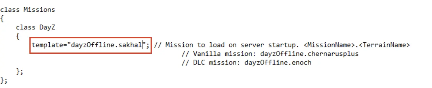 Bild: Screenshot der DayZ-Server-Konfigurationsdatei