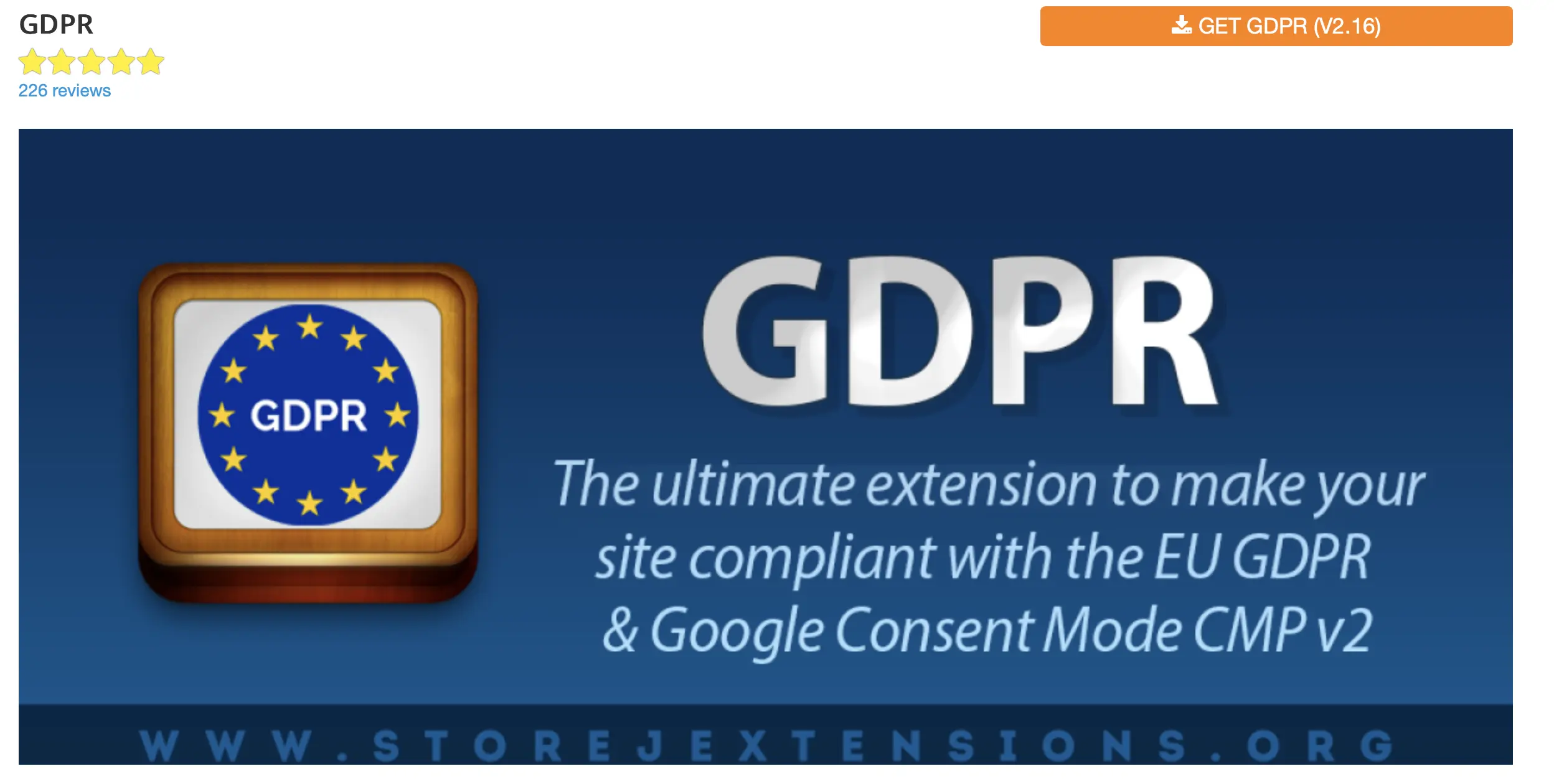 Website-Screenshot des Joomla-Plugins GDPR Bild: Website-Screenshot des Joomla-Plugins GDPR
