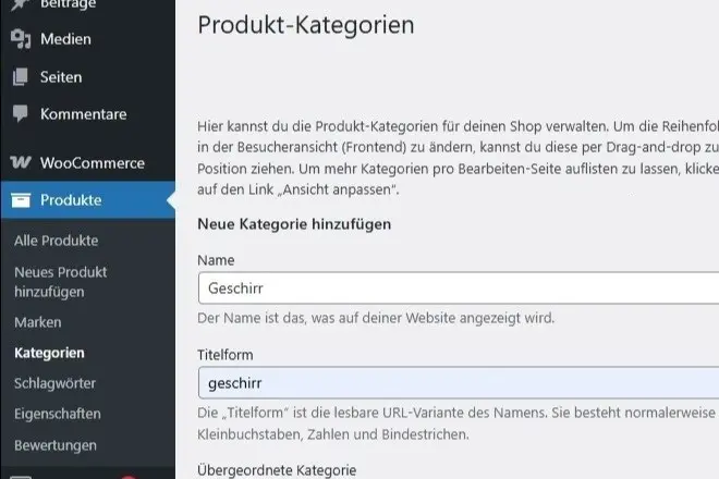Bild: WooCommerce-Plugin: Seiten kategorisieren