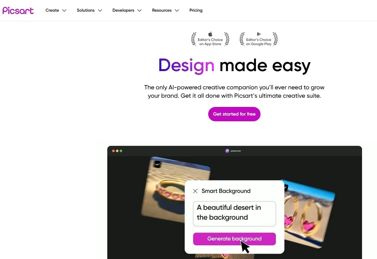 Bild: Picsart Website