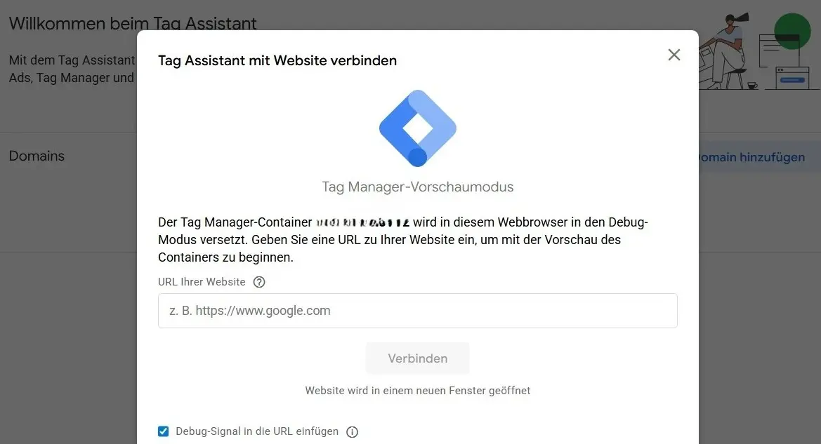 Bild: GTM Tag Assistant
