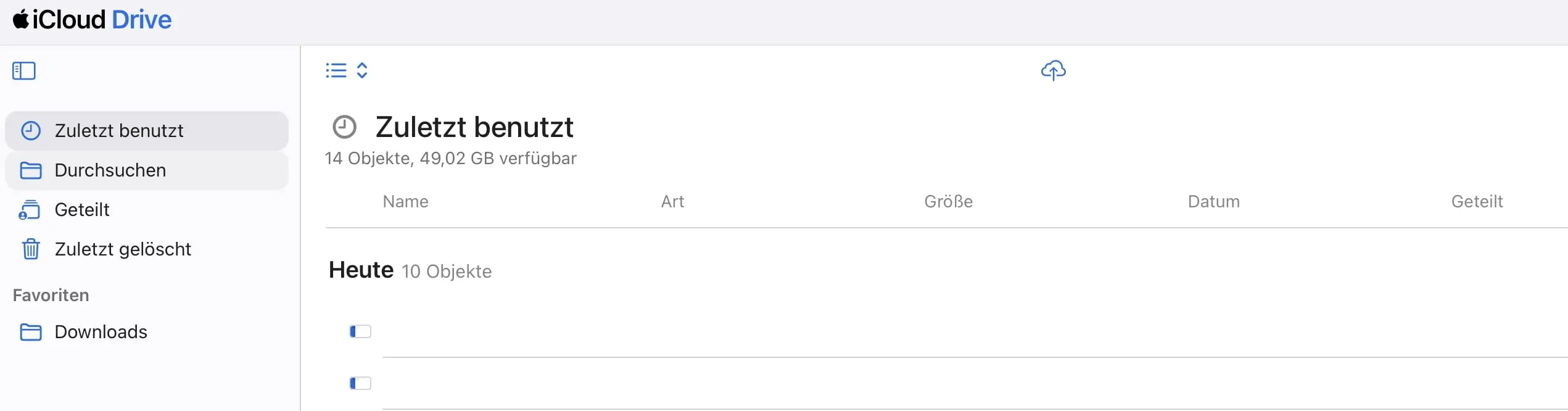iCloud Drive: Webversion Bild: iCloud Drive: Webversion