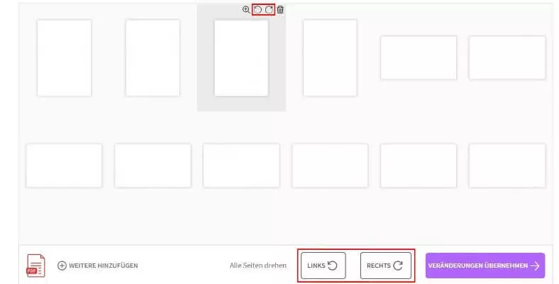 SmallPDF: PDF drehen und speichern