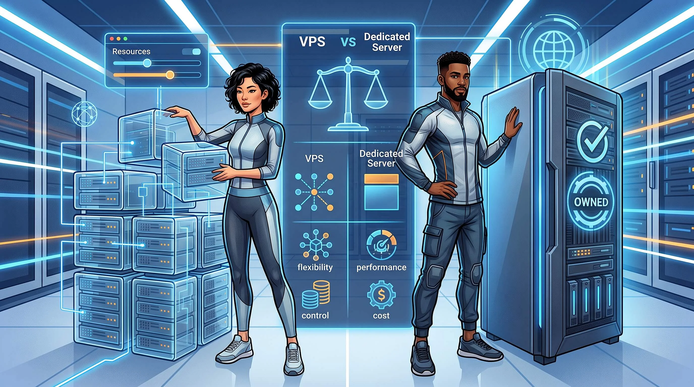 Bild: VPS vs. Dedicated Server: Welches Hosting ist besser?