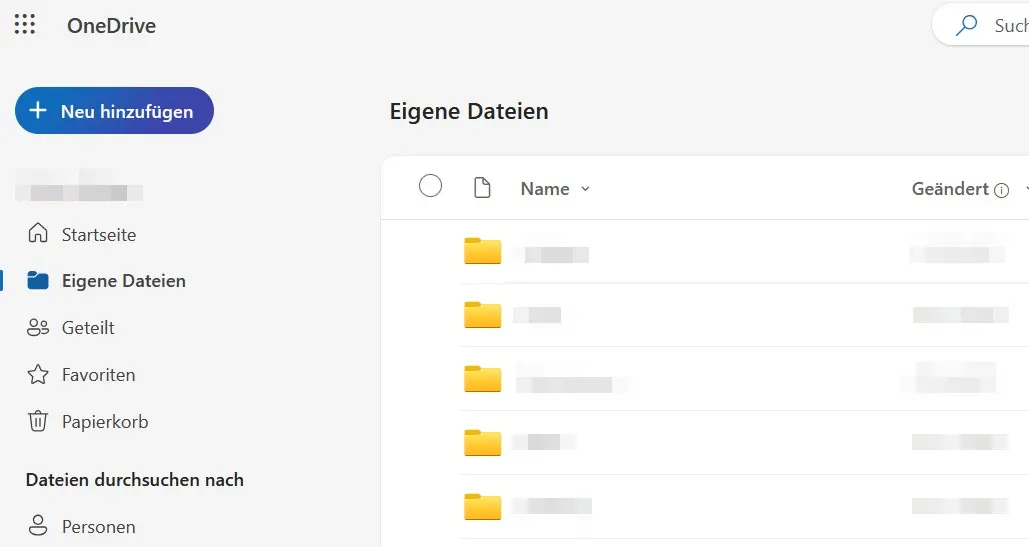 OneDrive-Screenshot Bild: OneDrive-Screenshot