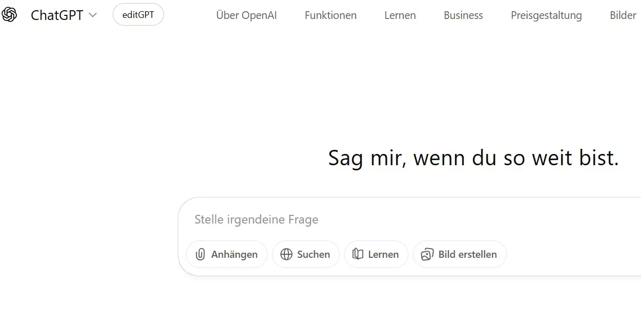 Bild: ChatGPT-Screenshot