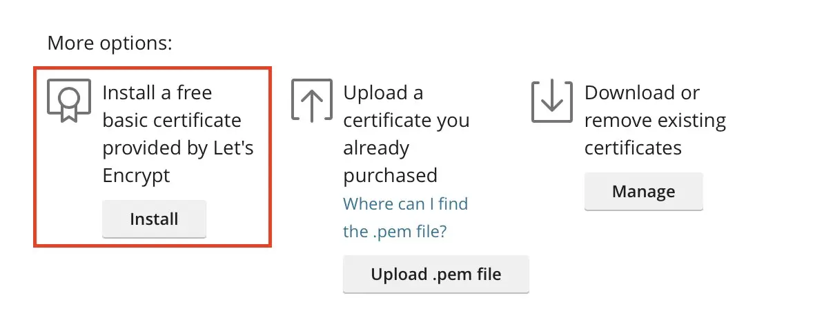 Bild: Plesk: Let’s Encrypt