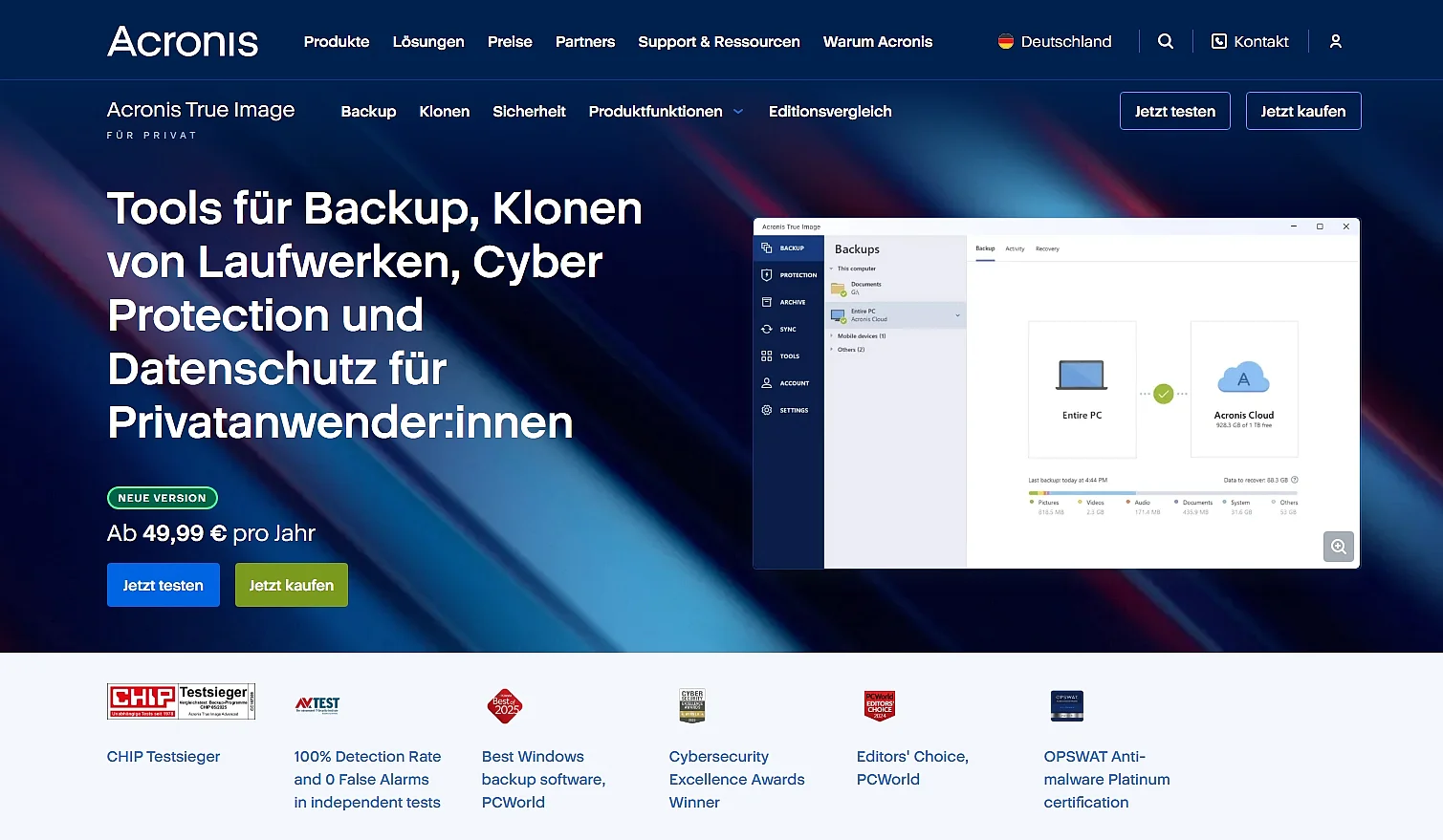 Bild: Acronis True Image