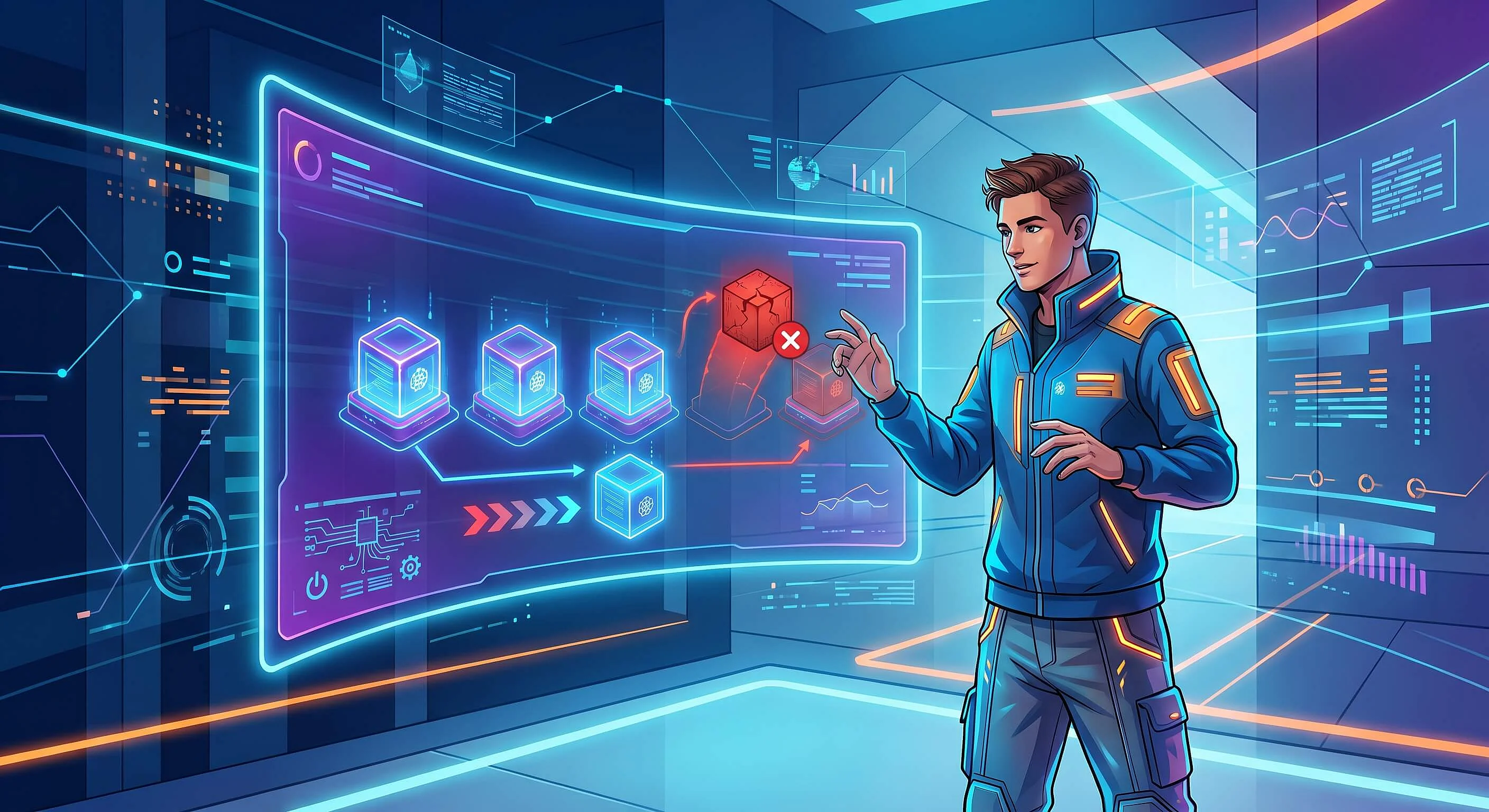 Bild: Kubernetes ReplicaSet: Automatische Anpassung von Pods