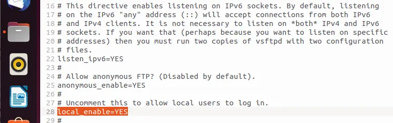 Ubuntu-FTP-Server: Konfiguration der Rechte lokaler User Bild: Ubuntu-FTP-Server: Konfiguration der Rechte lokaler User