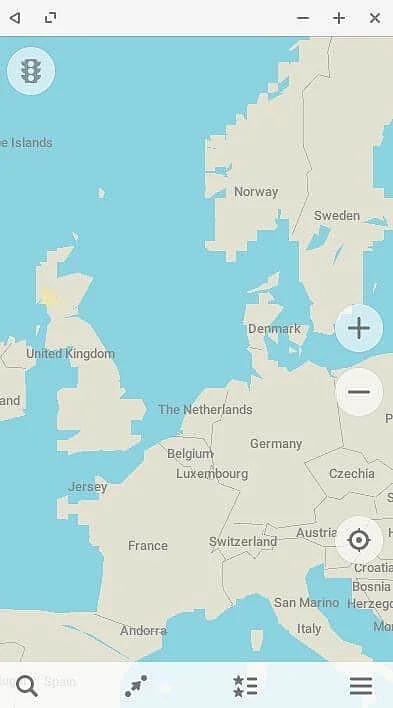 Maps.me: Interne Karten-Suchfunktion Bild: Maps.me: Interne Karten-Suchfunktion