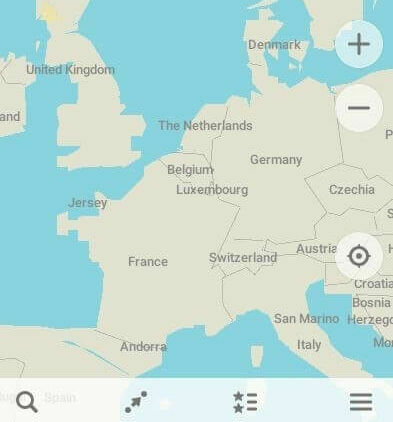 Maps.me: Interne Karten-Suchfunktion