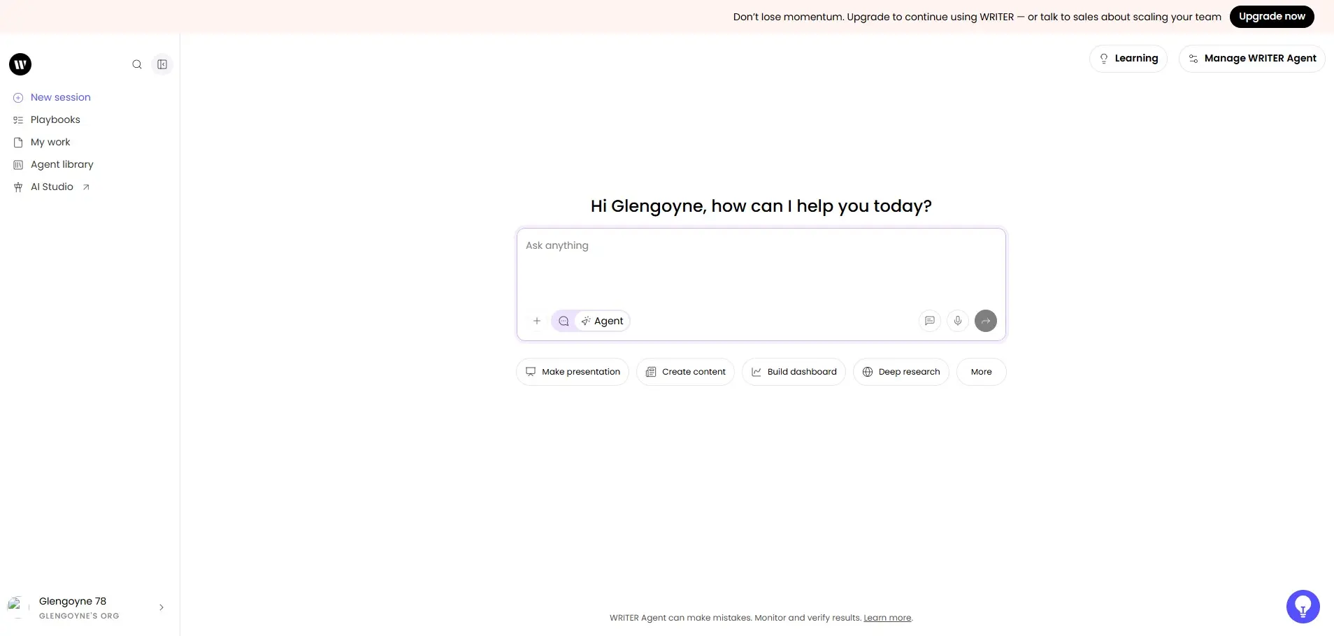 Bild: Screenshot der Benutzeroberfläche von Writer