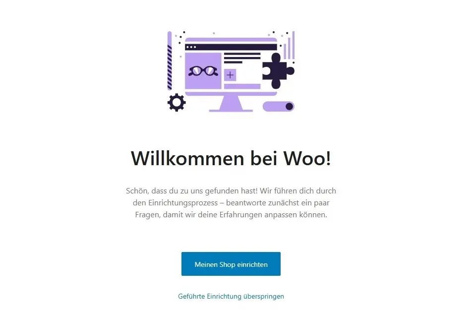 Bild: WooCommerce: Installations-Wizard