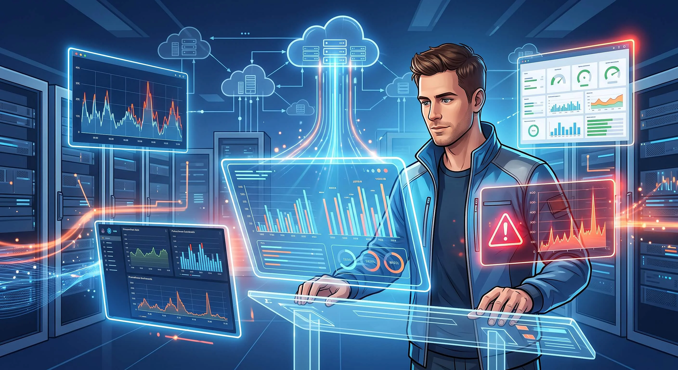 Prometheus-Grafana-Stack: Systemmetriken erfassen, speichern und visualisieren Bild: Prometheus-Grafana-Stack: Systemmetriken erfassen, speichern und visualisieren