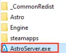 Screenshot der AstroServer.exe-Datei Bild: Screenshot der AstroServer.exe-Datei