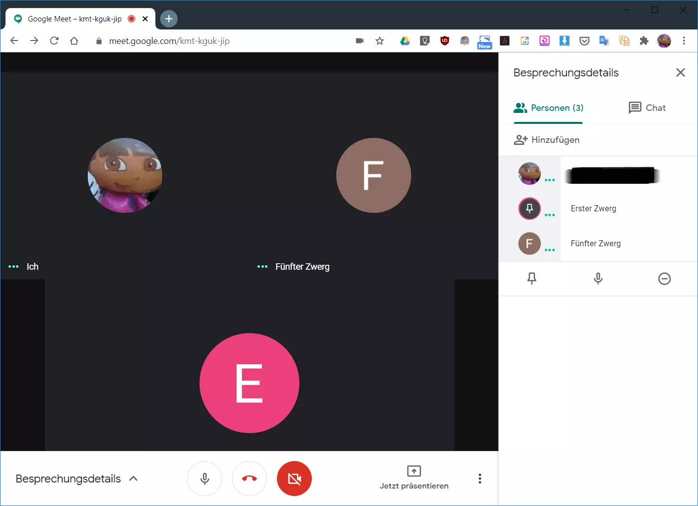 Video-Call mit Google Meet