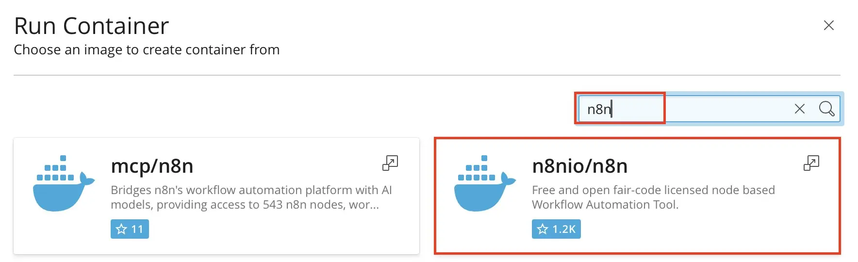 Bild: Plesk: n8n-Container