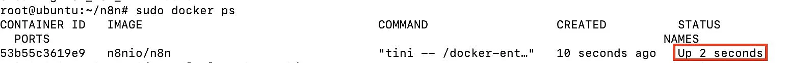 n8n Docker-Container Bild: n8n Docker-Container
