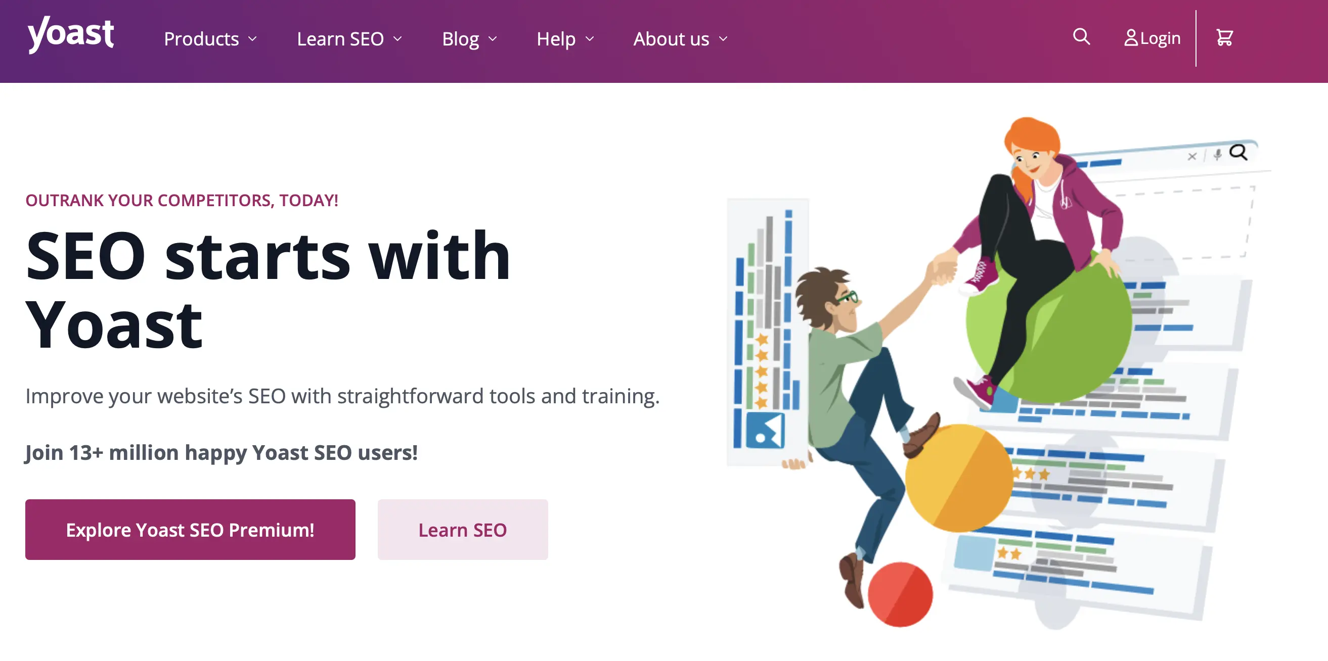 Bild: Homepage des WordPress-Plugins Yoast