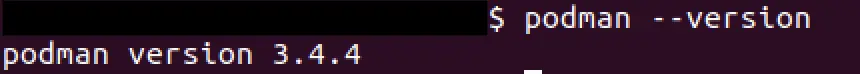 Podman: Versionsanzeige unter Ubuntu Bild: Podman: Versionsanzeige unter Ubuntu