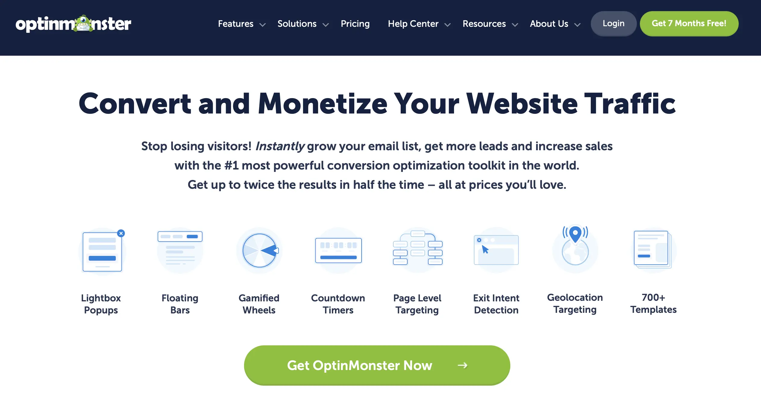 Bild: Homepage des WordPress-Premium-Plugins OptinMonster