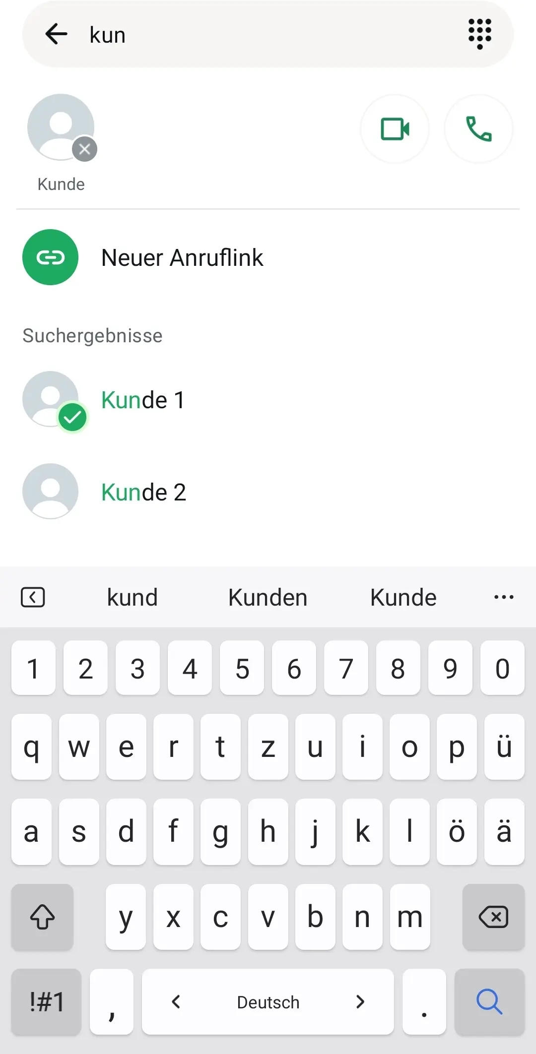 Bild: WhatsApp Gruppenanruf: Kontakte auswählen