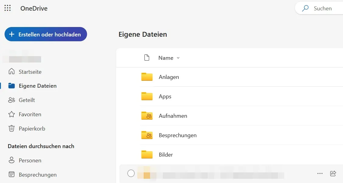 Microsoft OneDrive for Business: Benutzeroberfläche der Web-App Bild: Microsoft OneDrive for Business: Benutzeroberfläche der Web-App