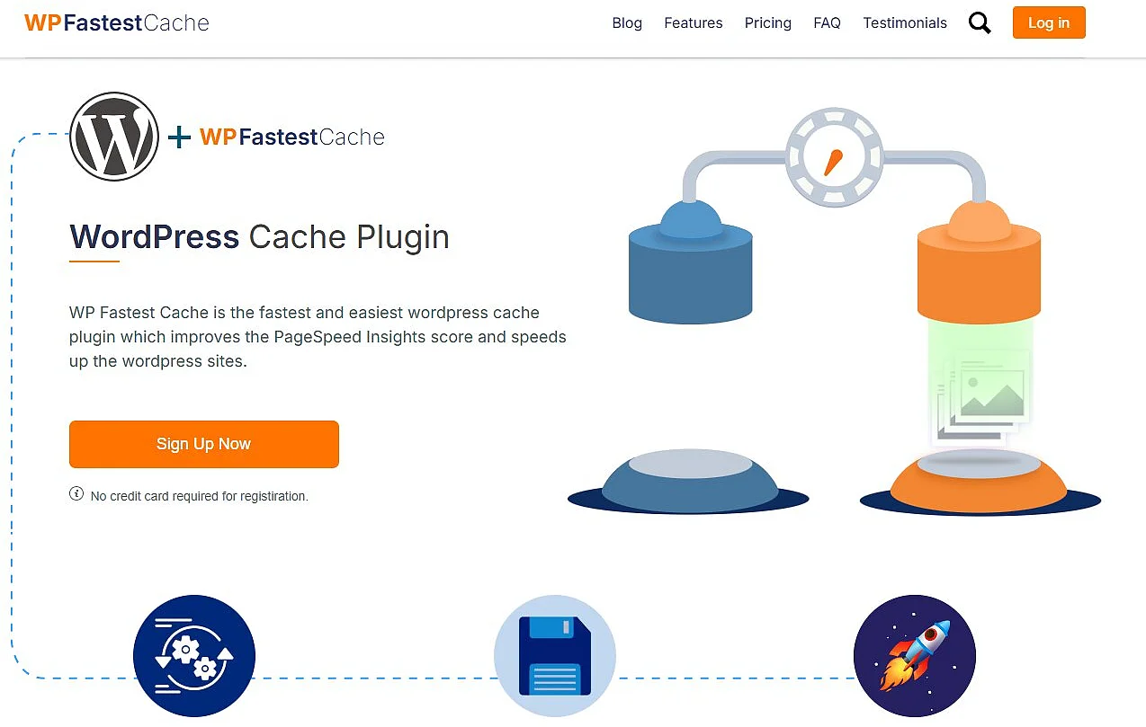 Screenshot der Website von WP Fastest Cache Bild: Screenshot der Website von WP Fastest Cache