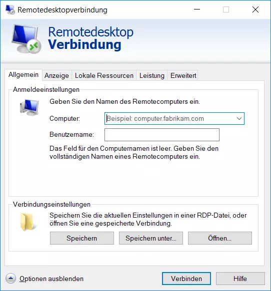 Bild: Remote-Desktop-Software von Microsoft