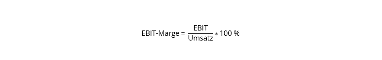 Formel zur Berechnung der EBIT-Marge